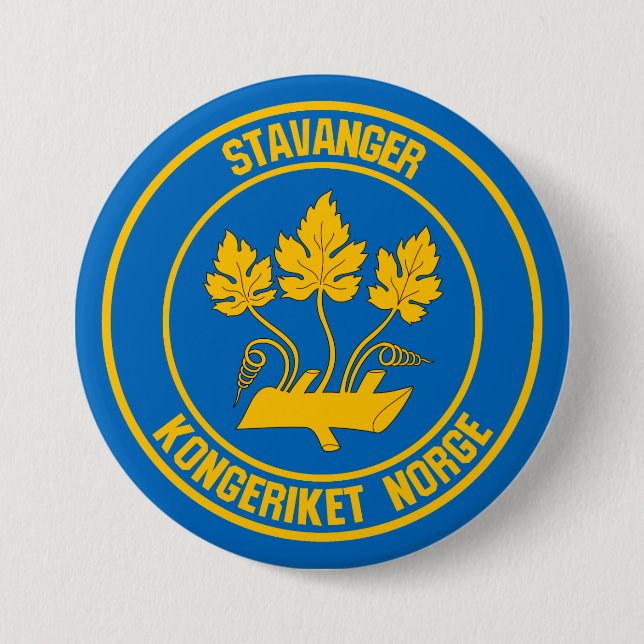 Stavanger Round Emblem 7.5 Cm Round Badge (Front)