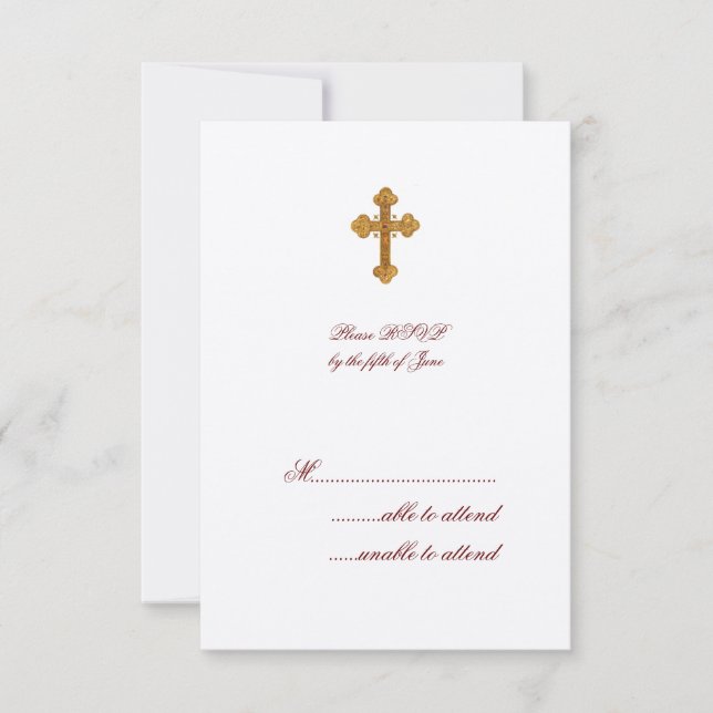 Stavro RSVP Card (Front)