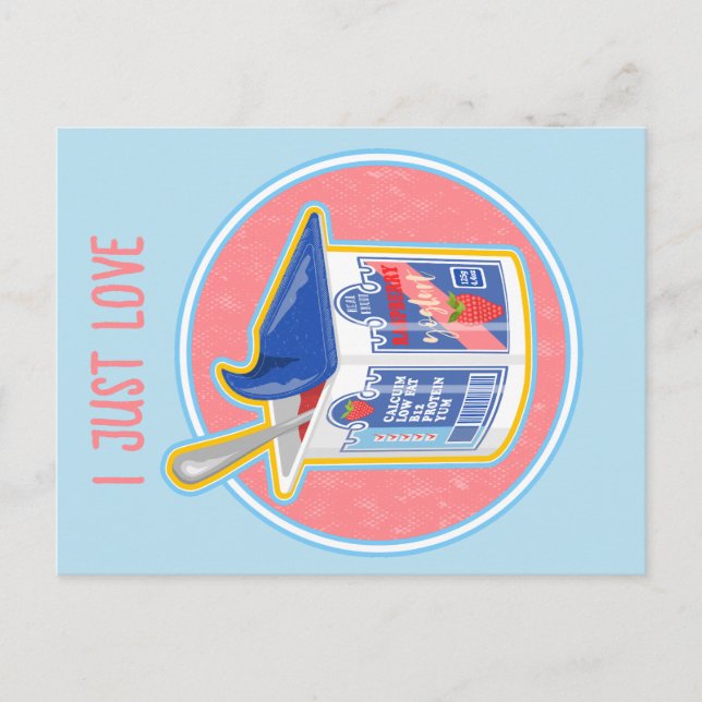 Stawberry yogurt postcard (Front)