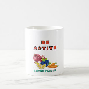 "Stay Active and Energised with Our Vibrant Design Coffee Mug