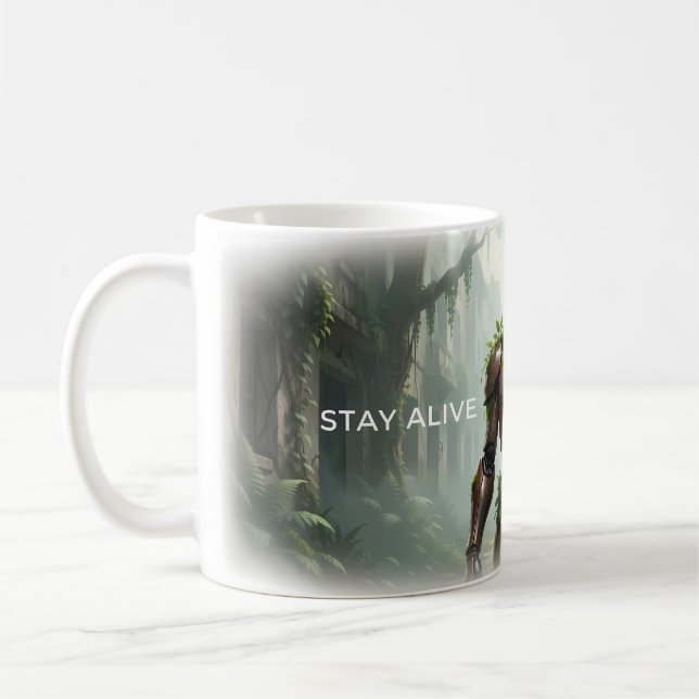 Stay Alive Forest Sentinel Mug (Left)