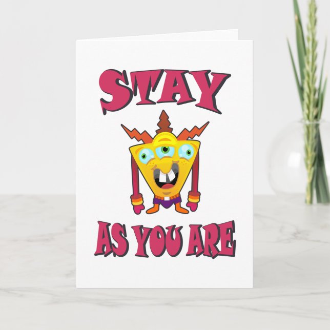Stay as you are card (Front)
