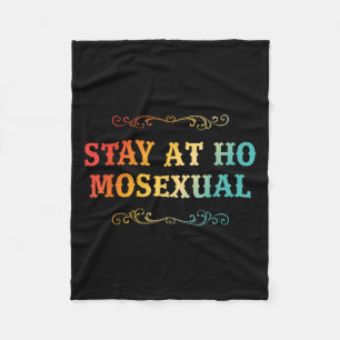 Stay At Ho Moual Funny Design  Fleece Blanket
