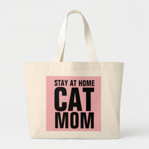 STAY AT HOME CAT MOM TOTES PURSES