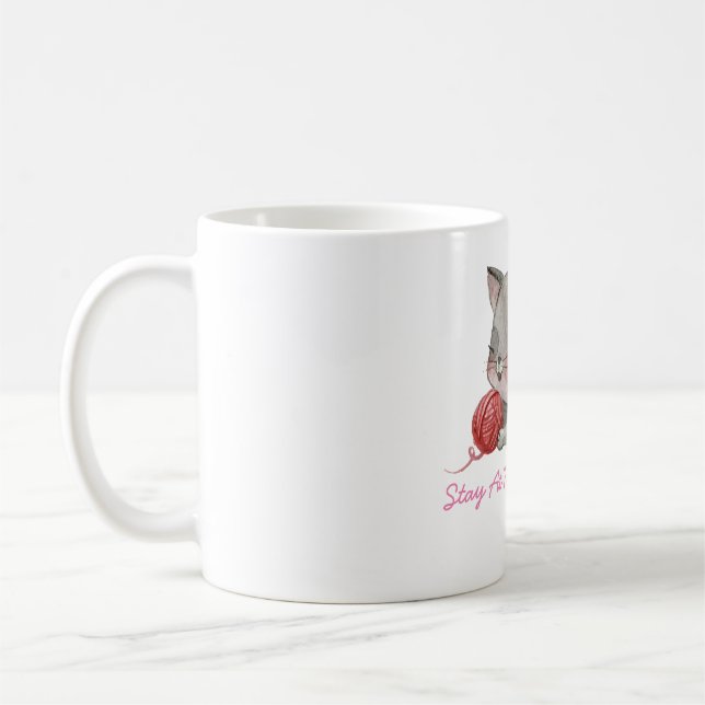 stay at home cat mum coffee mug (Left)