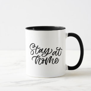 Stay At Home Fancy Font Mug
