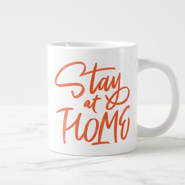 Stay at Home Large Coffee Mug (Right)
