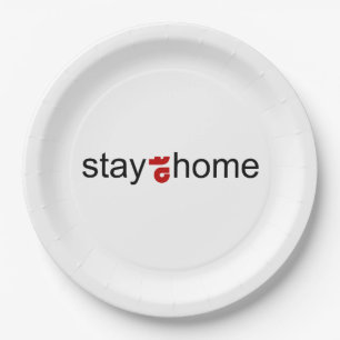 Stay at home paper plate