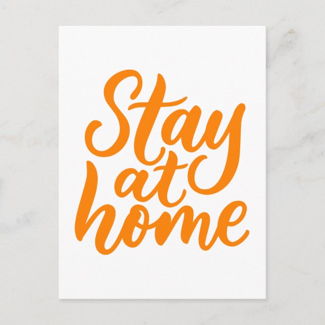 Stay At Home Postcard (Front)