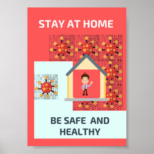 Stay at home poster