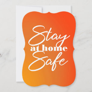 Stay at home Safe Thank You Card