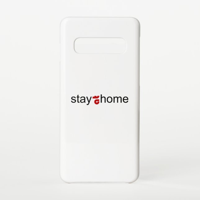 Stay at home samsung galaxy case (Back)