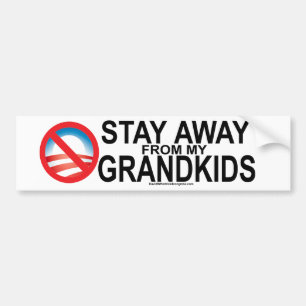 Stay Away From My Kids Bumper Sticker