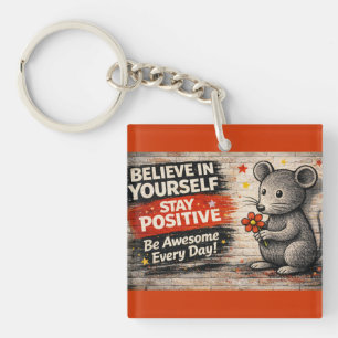 Stay Awesome Every Day Keychain