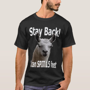 Stay Back 15 Feet Cute Llama T-Shirt