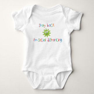 Stay Back I'm Social Distancing Baby One Piece Baby Bodysuit