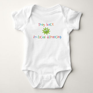 Stay Back I'm Social Distancing Baby One Piece Bodysuit