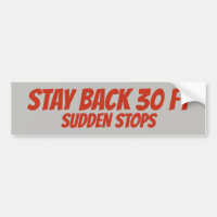 Stay Back, Sudden Stops,