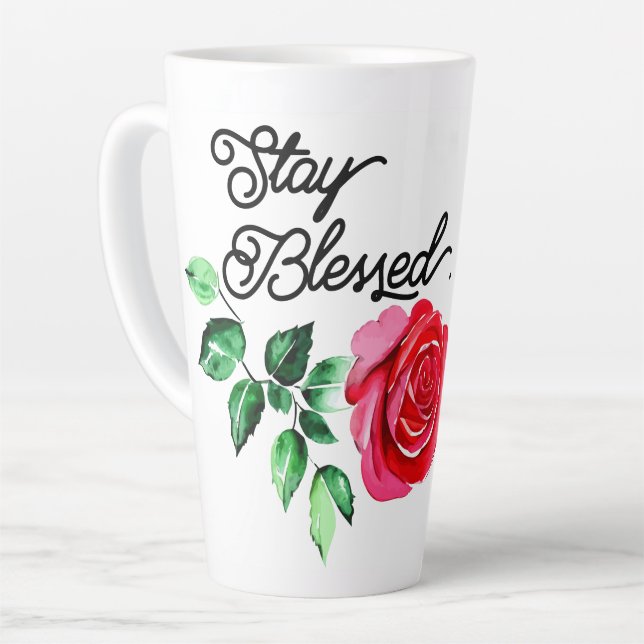 Stay blessed coffee mug (Left Angle)