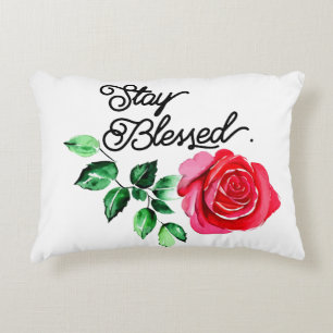 Stay blessed  decorative cushion