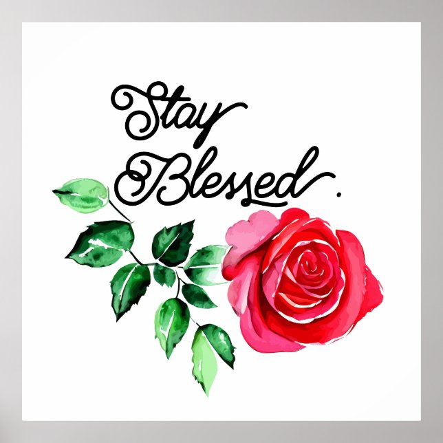 Stay blessed poster (Front)