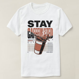 Stay Caffeinated Neon Punk Coffee Cup T-Shirt