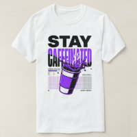 Stay Caffeinated Neon Punk Purple Coffee Cup