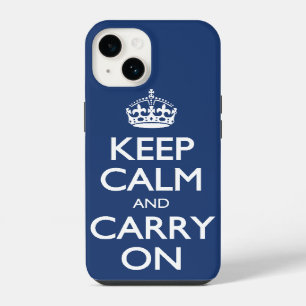 Stay Calm and Carry On with this Cobalt Blue iPhone Case