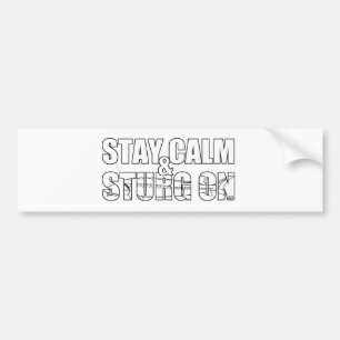 Stay Calm & Sturg On -Lake Sturg - acigifts@yahoo Bumper Sticker