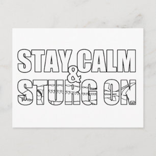 Stay Calm & Sturg On -Lake Sturg - acigifts@yahoo Postcard