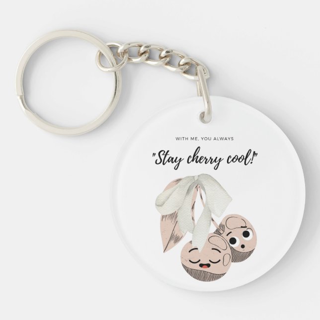 STAY CHERRY COOL KEY RING (Front)