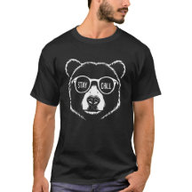 Stay Chill Cool Bear Sunglasses | Funny Chill Bear
