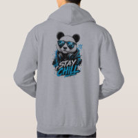Stay Chill Panda Bear Graphic Hoodie