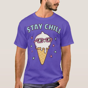 Stay Chill Vanilla Ice Cream With Sunglasses T-Shirt