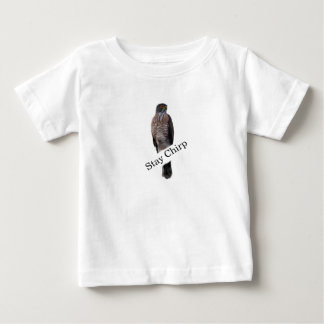 Stay Chirp Cute Bird Personalised Baby T-shirt