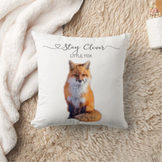 Stay Clever Little Fox Cushion