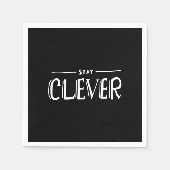 stay clever napkin (Front)