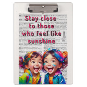 Stay Close to those who feel like Sunshine Clipboard