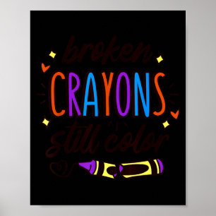 Stay Colourful Mental Health Awareness Quote Poster
