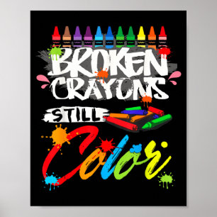 Stay Colourful Shirt Mental Health Awareness Poster