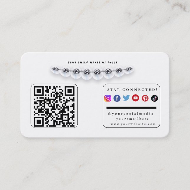 Stay Connected Social Media Business Card (Front)