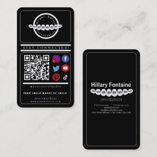 Stay Connected Social Media Business Card