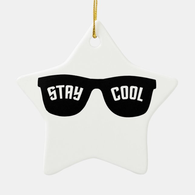 STAY COOL custom ornament (Front)