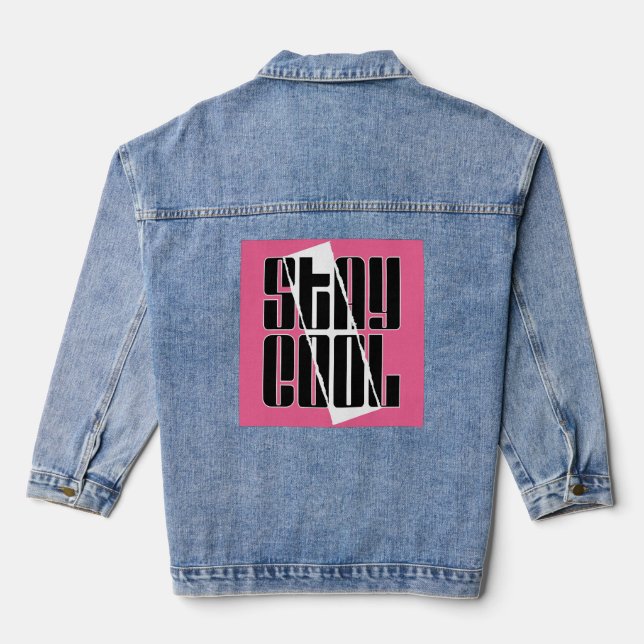 Stay Cool Denim Jacket (Back)