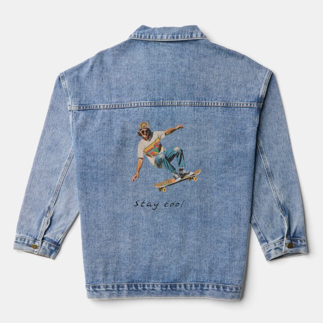 Stay Cool Denim Jacket (Back)
