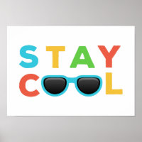 Stay Cool | Funny Colourful Nursery Art