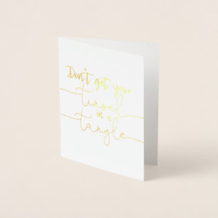 STAY COOL Holiday Card Gold