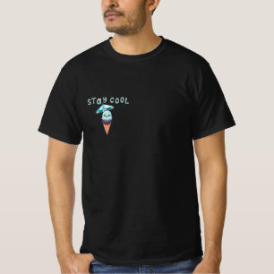 Stay Cool Kawaii Funny Ice Cream T-Shirt