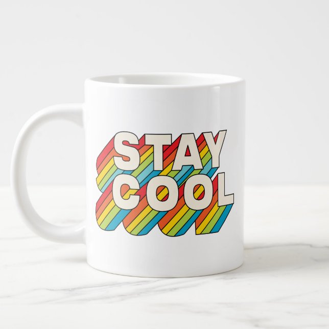 Stay Cool Large Coffee Mug (Left)