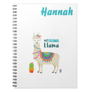Stay Cool Llama Personnalised Notebook